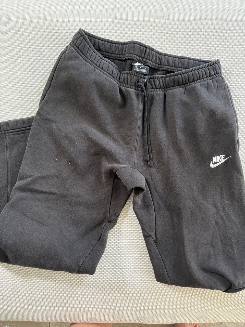 Nike Black Sweatpants with White Logo